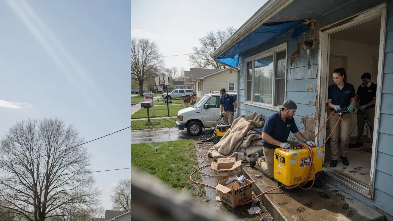 Basement Flood Cleanup in Rochelle, IL near me